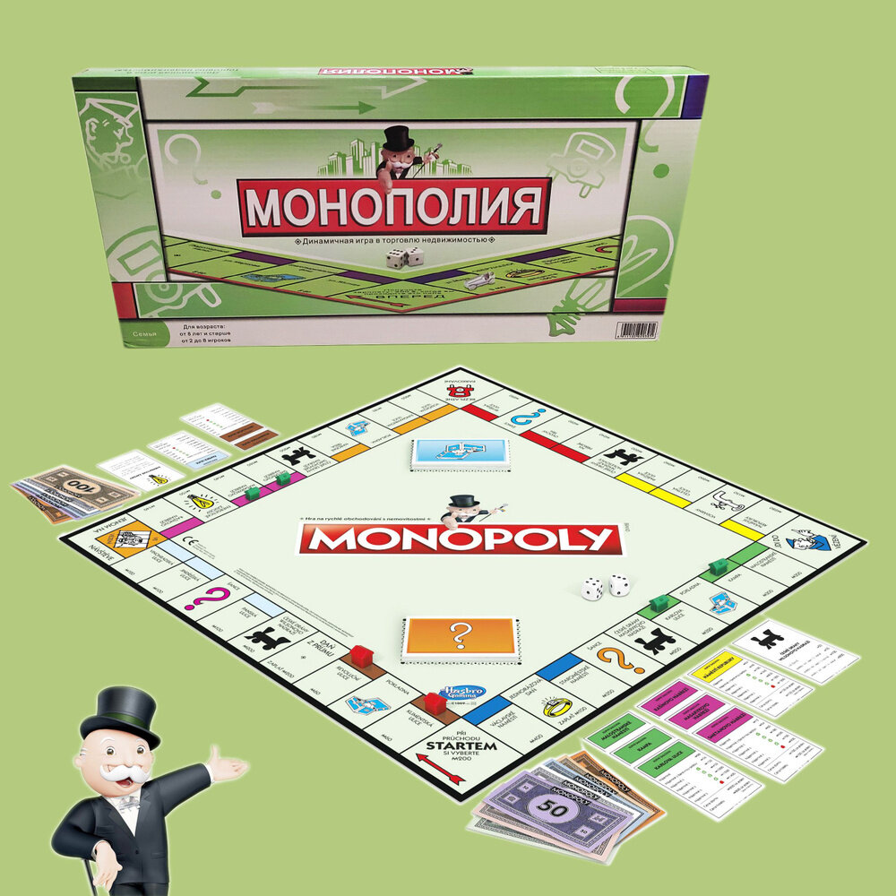 Настольная игра Монополия / для всей семьи / для врослых и детей / для компании