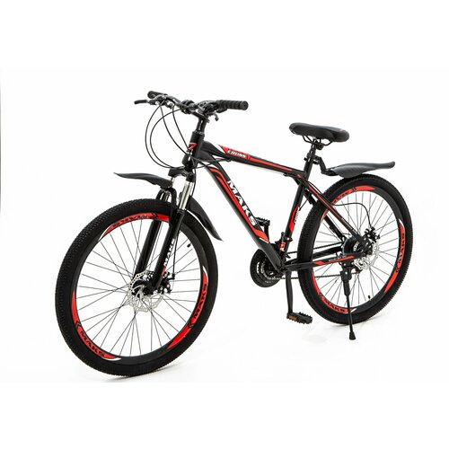 Велосипед 26 MAKS CROSS MD (21-скоростной_ рама 19)_ черный/красный велосипед 29 hogger pointer md 17 сталь 21 скор черно красный 2022