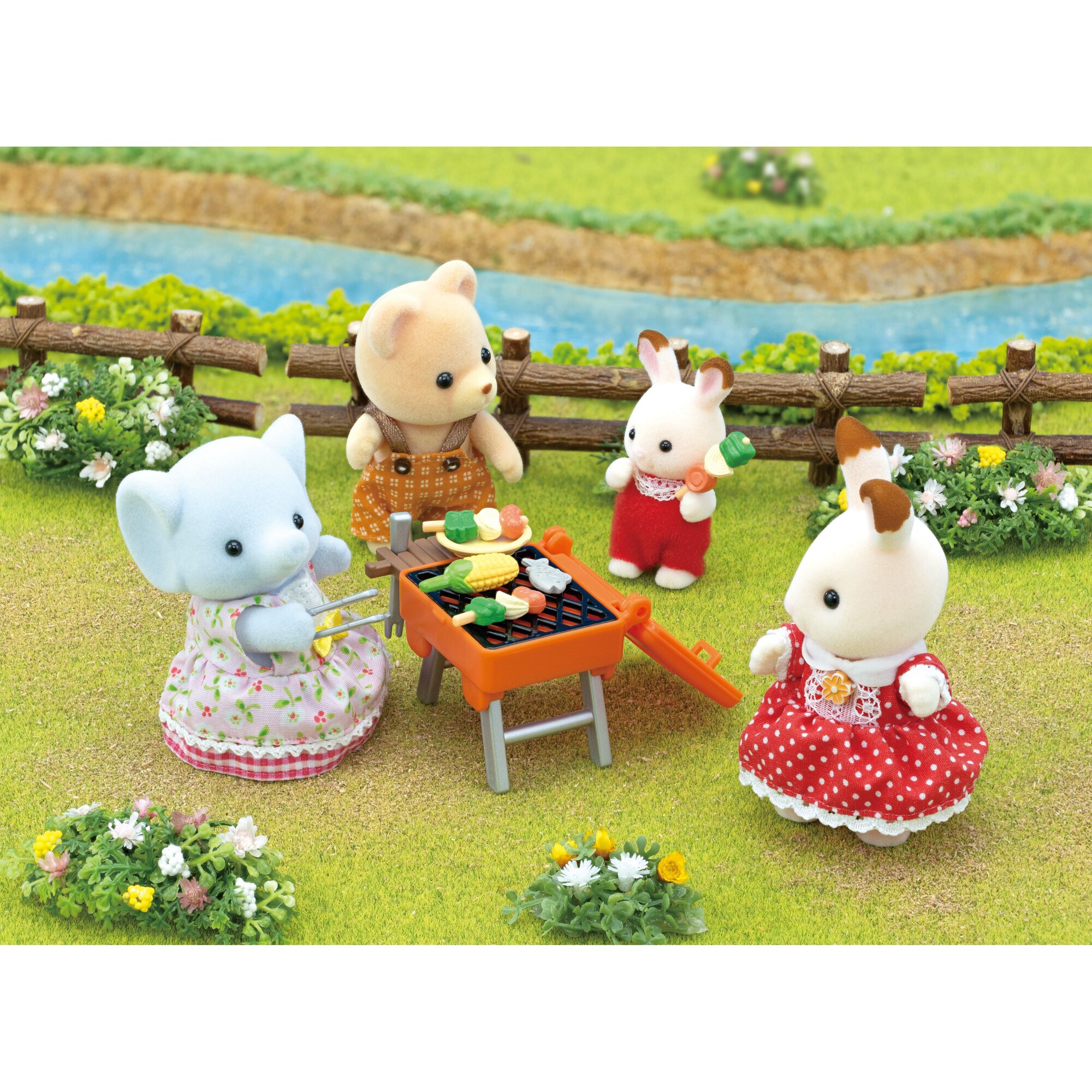 Игровой набор Sylvanian Families Пикник с барбекью для друзей 5640 - фото №6