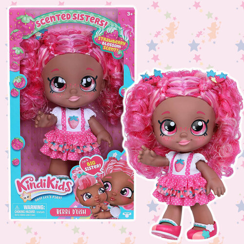 Кукла Kindi Kids Sisters Berri D'Lish кукла пупс kindi kids scented sisters teenie tiara 17 см 50127 разноцветный