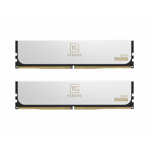 Оперативная память TEAMGROUP T-Create Expert White CTCWD532G6000HC30DC01 DIMM DDR5 32Гб6000МГц CL30 2x16Гб радиатор 1521200₽