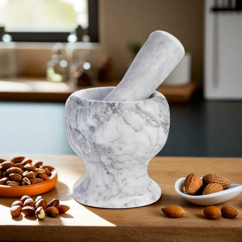 Ступка с пестиком из камня средняя 250 мл 1047₽