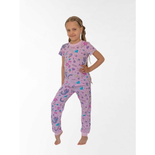 Пижама Милаша, размер 98, розовый пижама милаша размер 98 белый фиолетовый