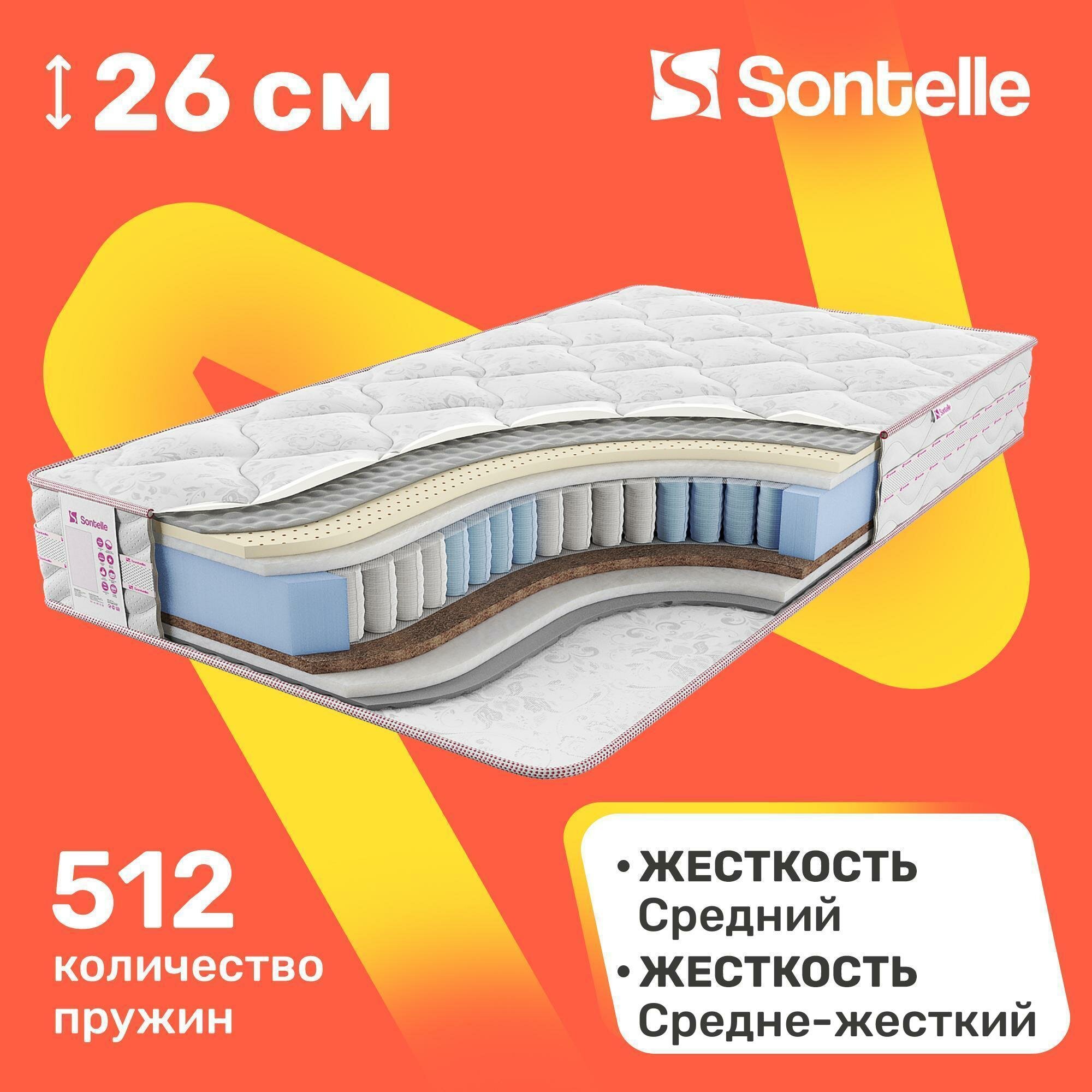 Матрас с независимыми пружинами Sontelle Vivre Castom night 60x120