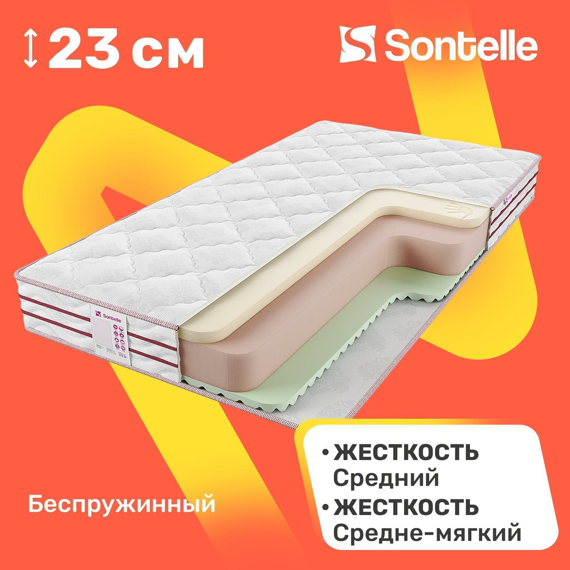 Матрас беспружинный Sontelle Roll Up Memory ReFlex 70x200