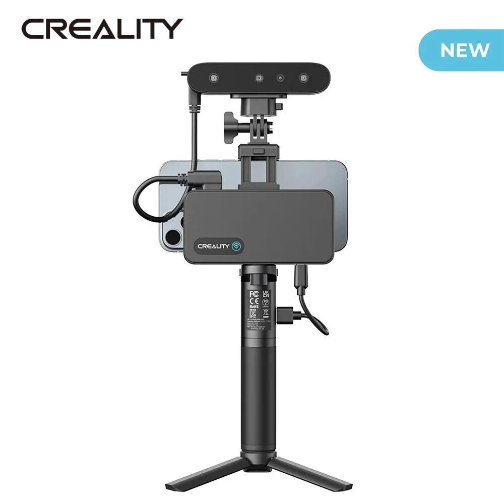 Creality второе поколение CR Scan Ferret Pro портативный ручной 105 г 3D сканер антитрясение отслеживание WiFi6 беспроводное сканирование точность 01 мм 24 бит широко поддерживаемые системы