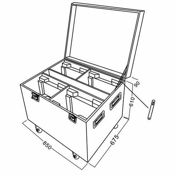 Прожектор полного движения LED Silver Star SS9371XHE PLUTO 4000XE HEX — фото 1