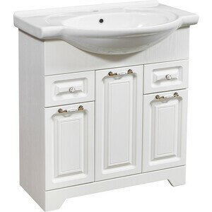 фото Тумба с раковиной Stella Polar Кармела 75 ольха белая (SP-00000174, 1WH110259)