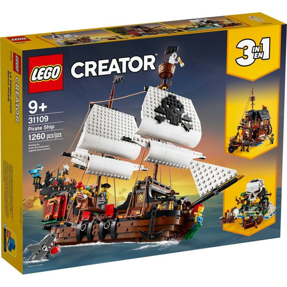 Конструктор LEGO Creator Пиратский корабль 31109