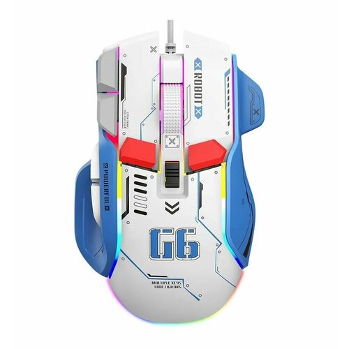 Игровая мышь проводная VOROTEX G6 белый 187000₽