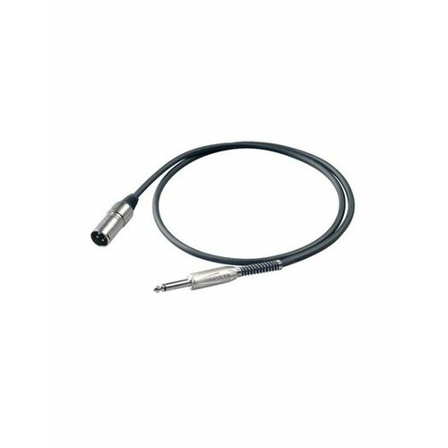 Шнур микрофонный Proel 6.3mm Mono Jack - XLR/F 3m BULK220LU3