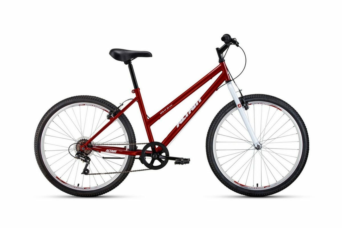 фото Горные (кросс-кантри) велосипеды ALTAIR Горный велосипед ALTAIR MTB HT 26 low 2020-2021, 17" красный/белый
