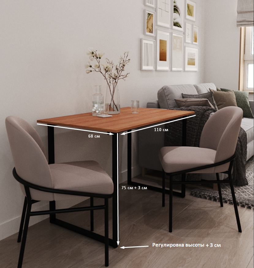 фото Компьютерный стол ЭлЛит71 "Вишня Оксфорд" 110 x 75 x 68