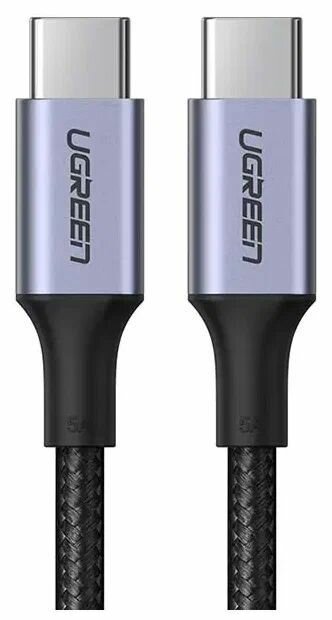 Кабель UGreen US316 USB Type-C - USB Type-C, 1.5 м, 1 шт, черный