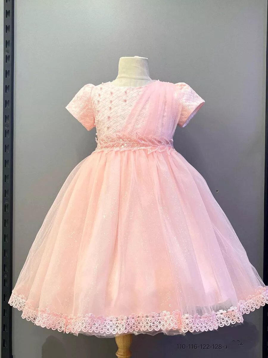 Платье Lamson свадьба, размер 30 рост 122, розовый