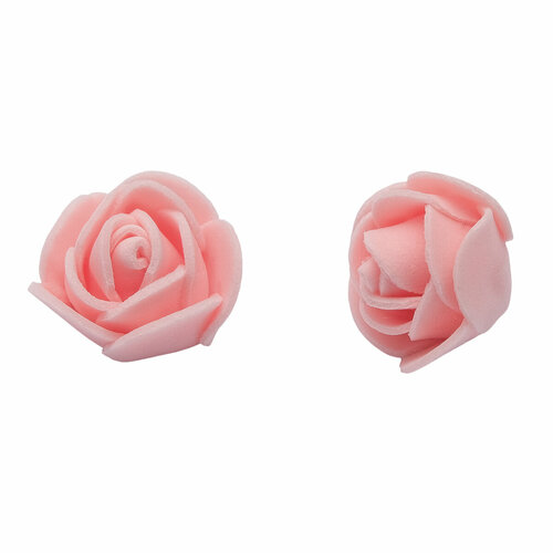 Цветочек Розочка из фоамирана 35мм уп 10шт персиковый 240₽