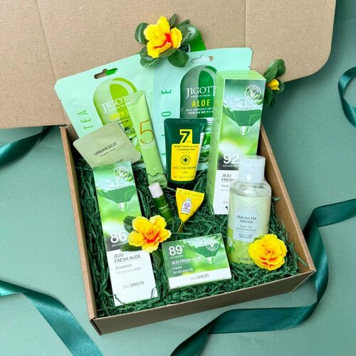 Подарочный набор косметики «Интенсивное увлажнение», корейская косметика, бьюти бокс, подарок маме, подарок подруге