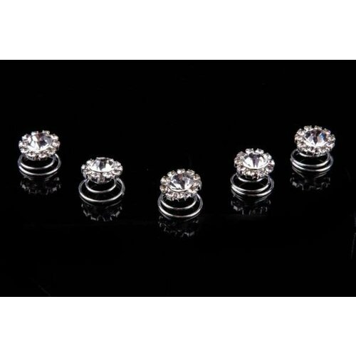 Заколка с кристаллом 12 штук в упаковке 700₽