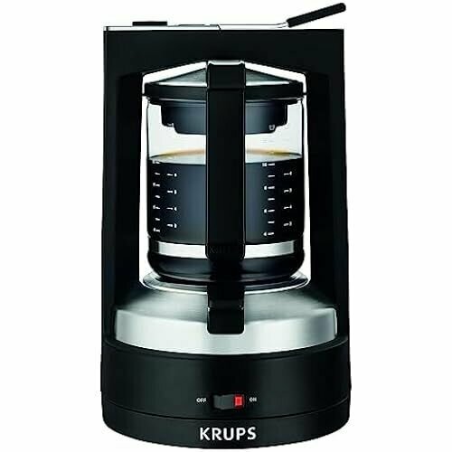 Кофеварка Krups KM 4689 - кофеварки Встраиваемая Мокко Черный Нержавеющая сталь Кувшин Стекло 3066700₽
