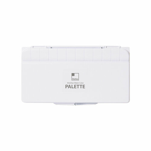 Палитра пластиковая Shinhan для акварели 24 прямоугольных ячейки