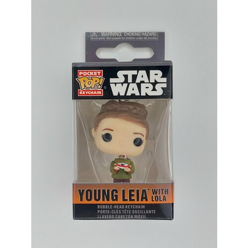 фото Брелок keychain юная лея с лолой young leia with lola из вселенной звездные войны star wars funko