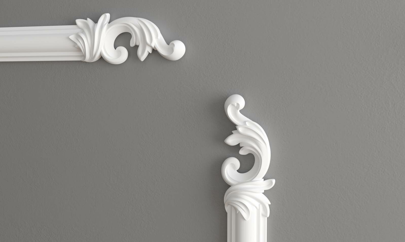 Завершающий элемент Decor-Dizayn арт. H1-DD35 LR ( д. 46*102 x в. 16 x ш. мм. )