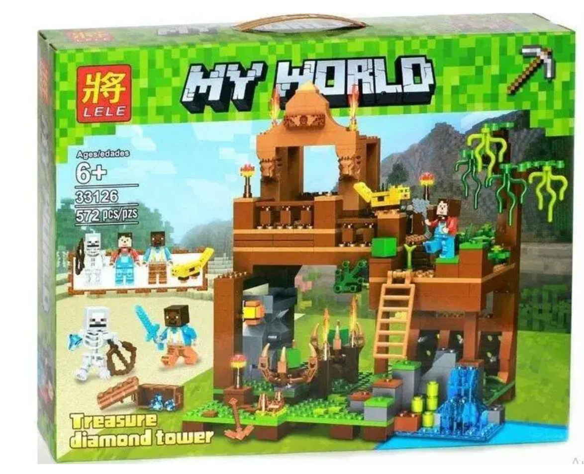 Конструктор LELE MY WORLD "Башня с алмазами" 33126, 572 детали