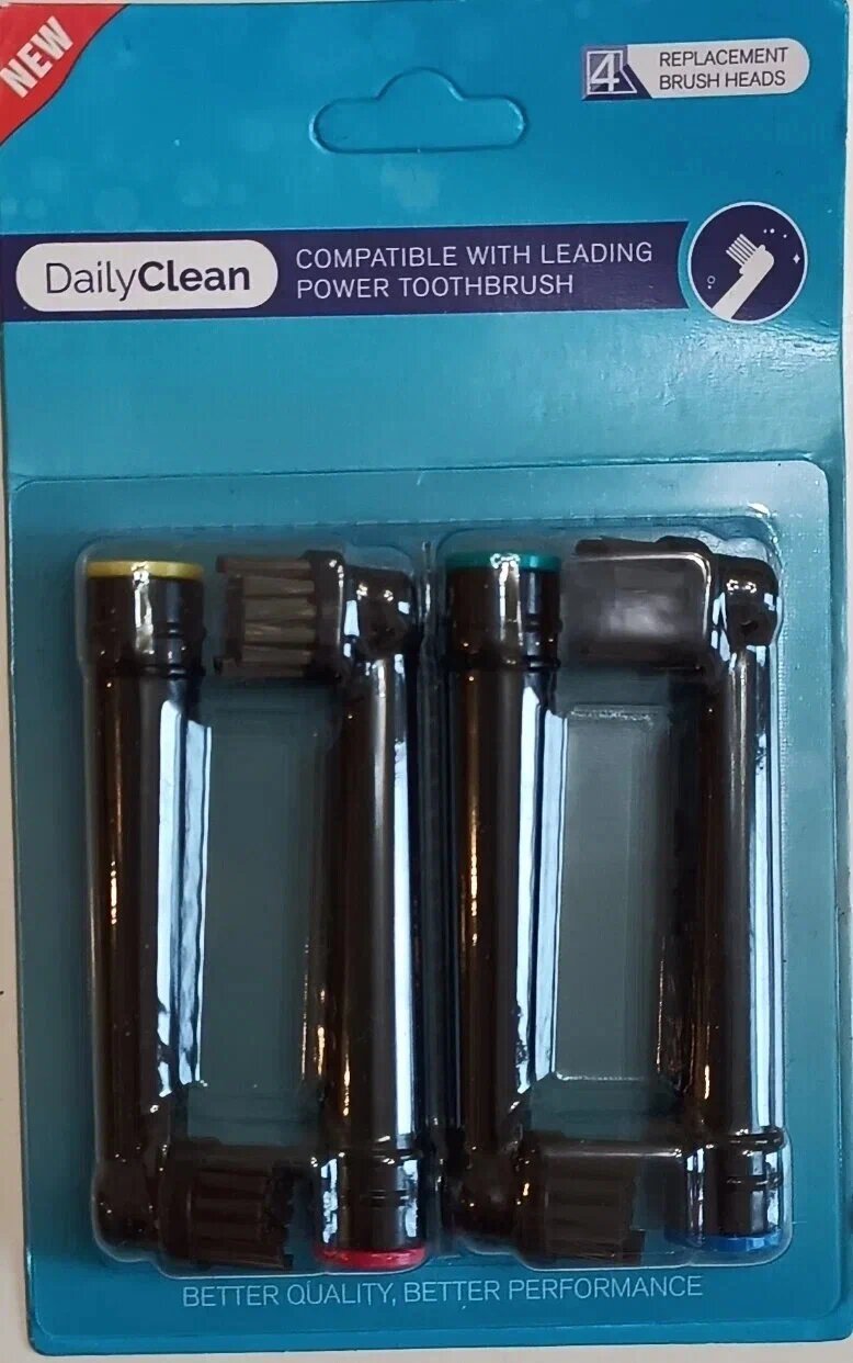Набор насадок для электрической щетки Oral-B, черный, 4 шт.