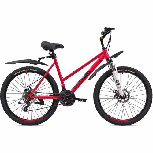Женский велосипед Rush Hour 26 LADY 515 DISC ST красный рама 15 21 скорость 19640₽