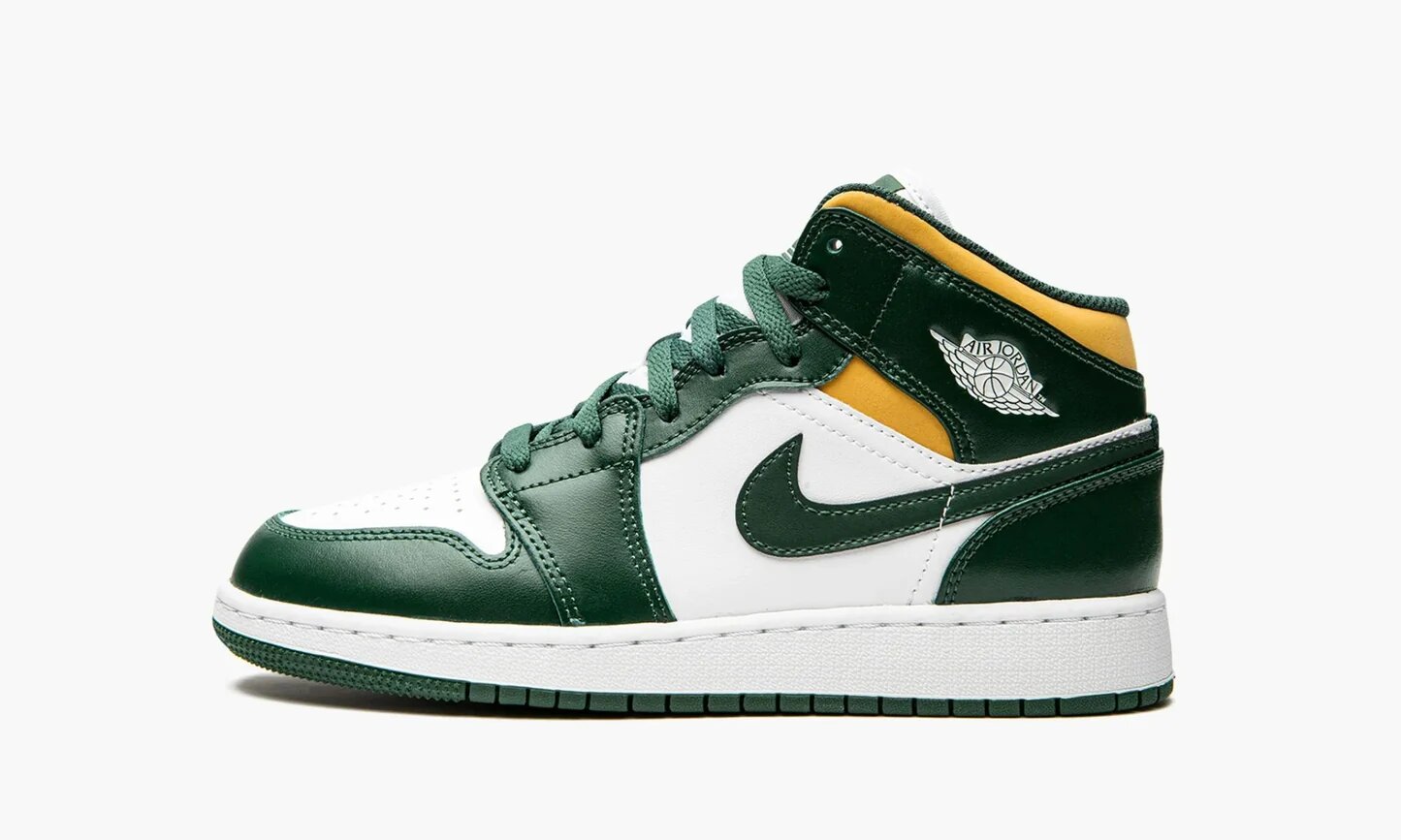 Кеды NIKE Air Jordan 1 Mid, размер 36.5, зелeный