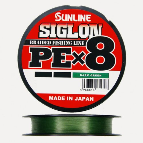 Изображение товара Шнур плетеный Sunline SIGLON PE 8 300M(Dark Green) #2.5/40LB
