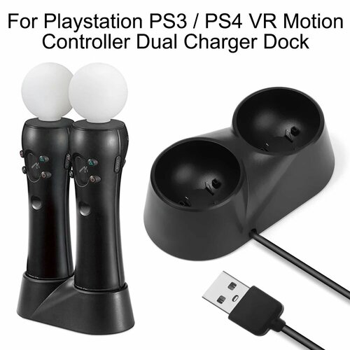 Двойная зарядная станция для PlayStation Move контроллеров 641₽
