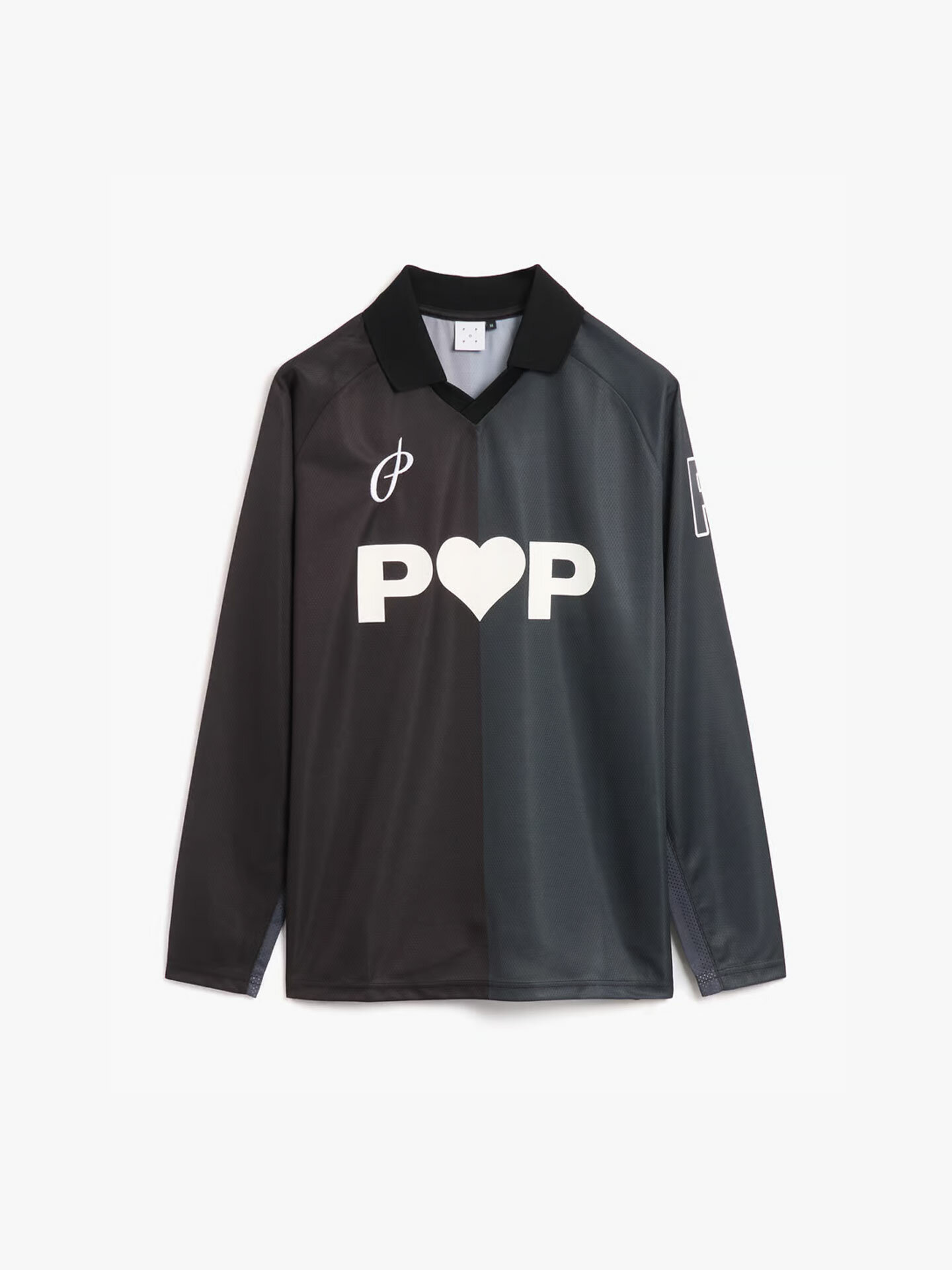 Джерси POP TRADING COMPANY striped sportif longsleeve shirt, размер M, черный