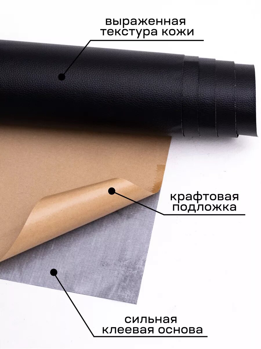 Самоклеящаяся искусственная экокожа заплатка, Professional materials — фото 1