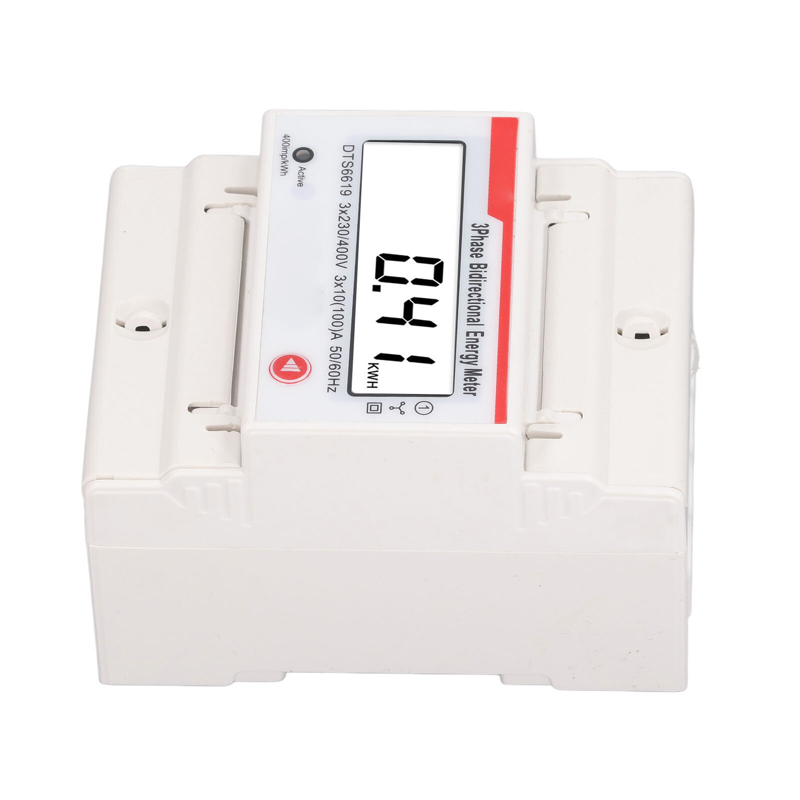 Счетчик энергии DIN Rail 3 Фазы 4 Провода Многофункциональный LCD-дисплей Двунаправленный энергосчетчик 3 X 230В 400В 10 100 А