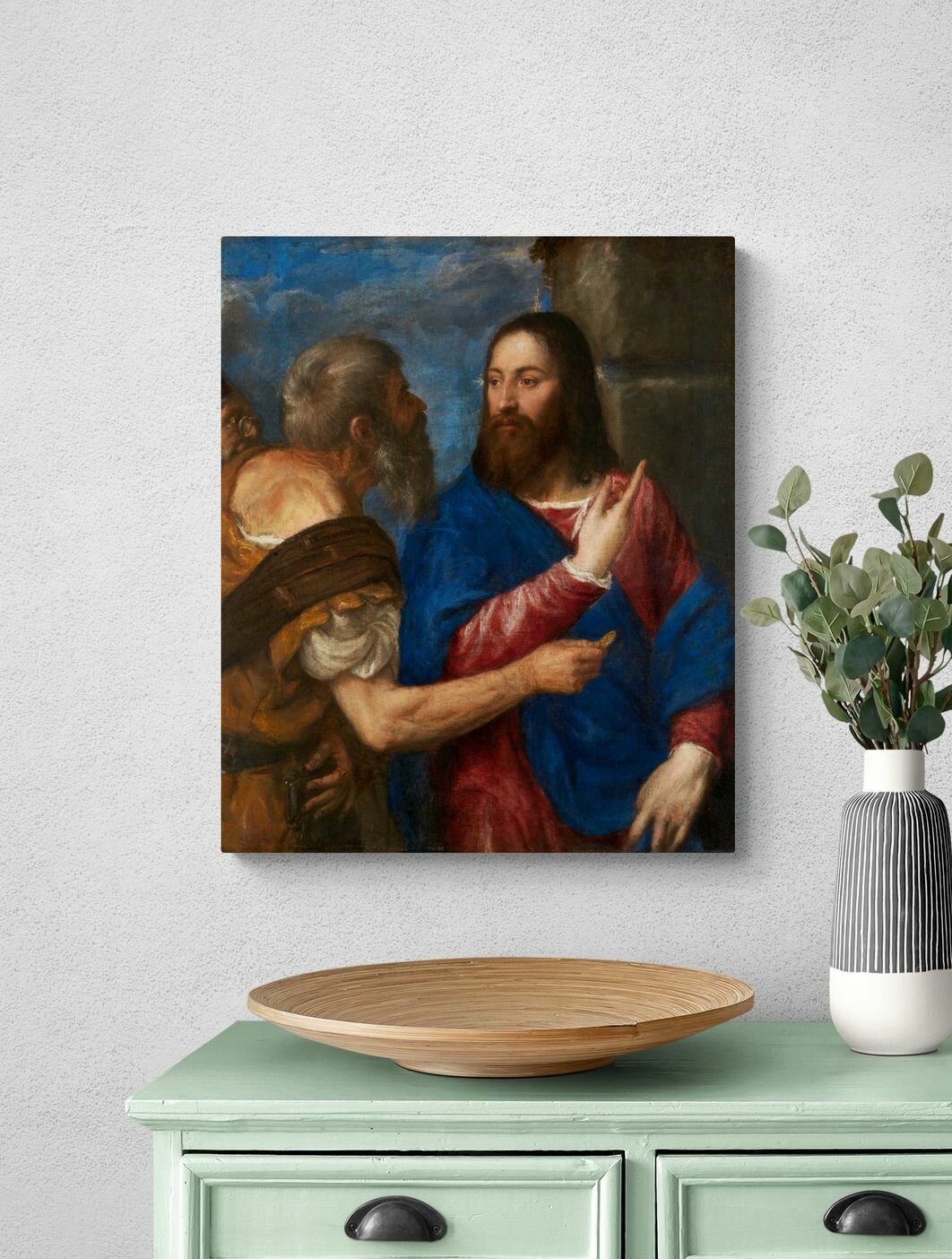 Тициан Вечеллио "Динарий кесаря" 50х40 см — фото 1