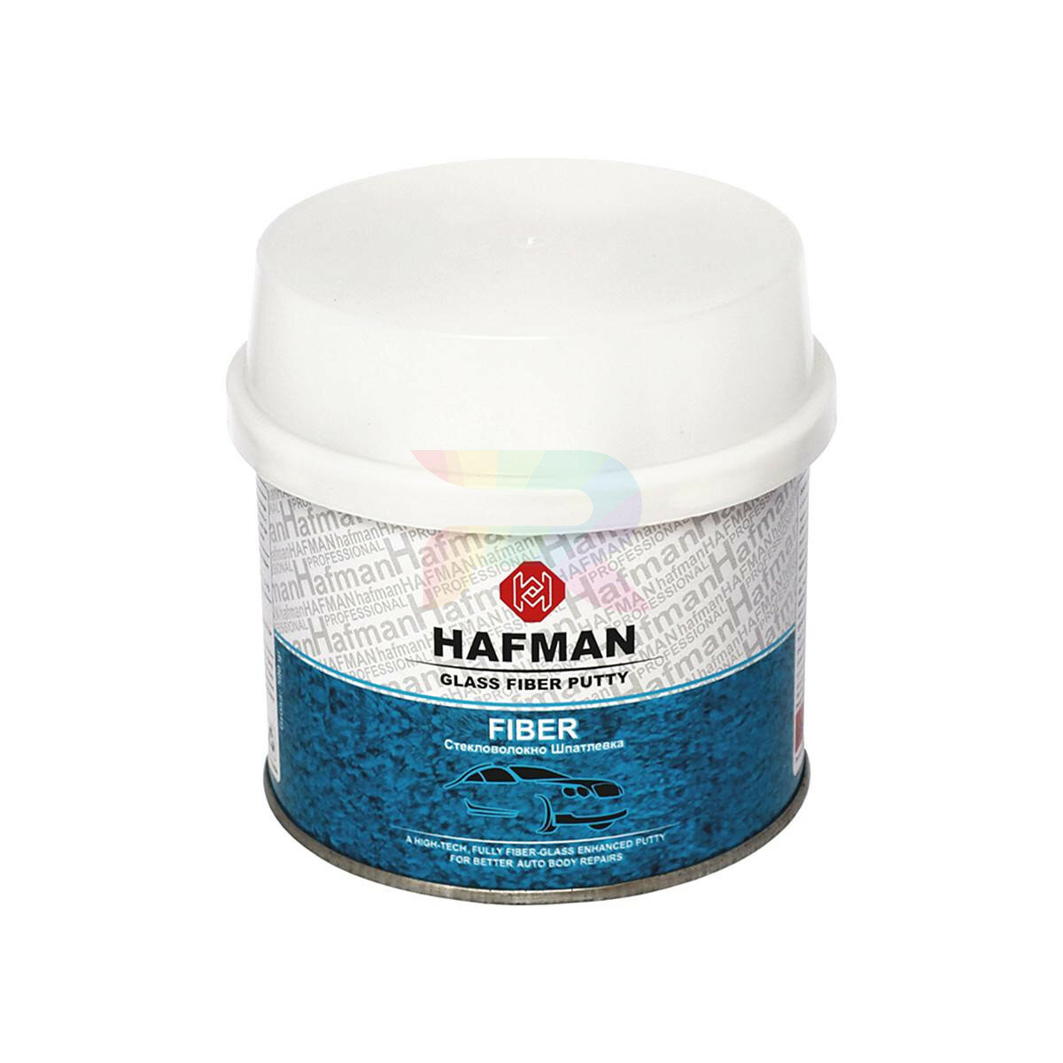 Шпатлевка автомобильная высокопрочная со стекловолокном Hafman Fiber 05 кг.