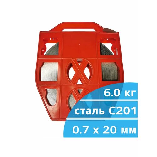 Лента монтажная 0,7 х 20 мм 50 метров нержавеющая сталь С 201