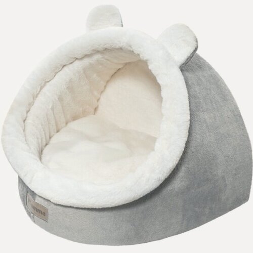 Изображение товара Лежанка-домик Gamma "Медвежонок", серый, 45х37х44 см