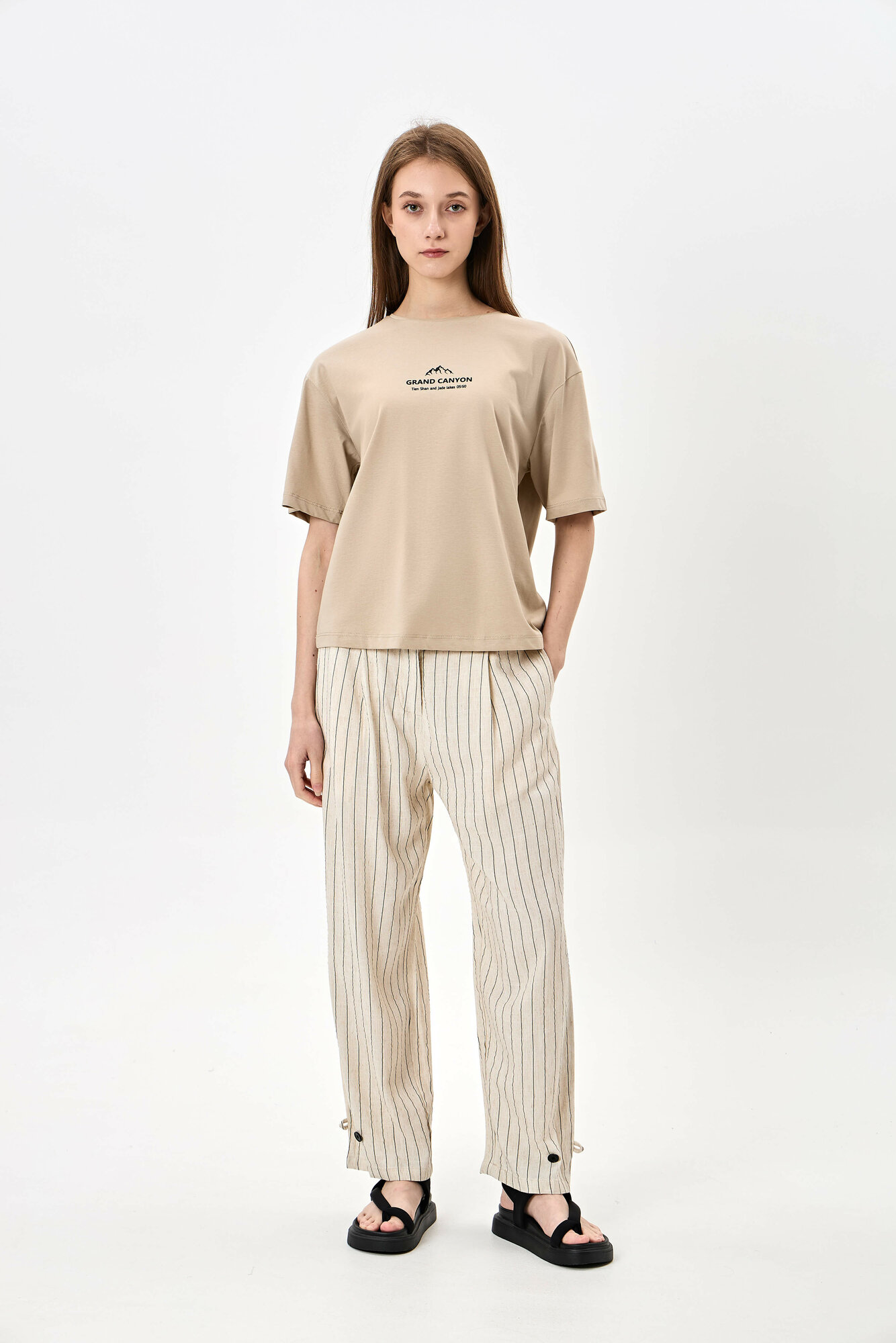 Футболка спортивная TERRA PRO, размер M, beige
