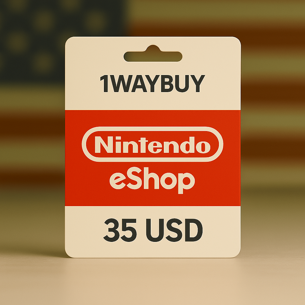 Подарочная карта Nintendo 35 USD/долларов США/$ для США, Гифт код и пополнение счета онлайн Нинтендо eShop