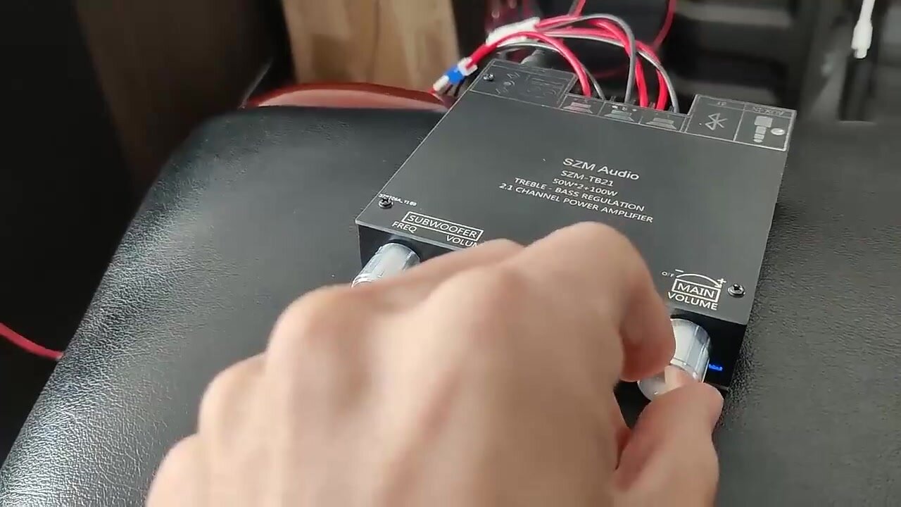 ZK-TB21 Bluetooth 5,0 Стерео Аудио Приемник Усилитель Доска 2,1 Канала Мини-сабвуфер 50Wx2 + 100 Вт — фото 1