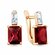 Серьги Diamant online, серебро, 925 проба, золочение, фианит, гра...