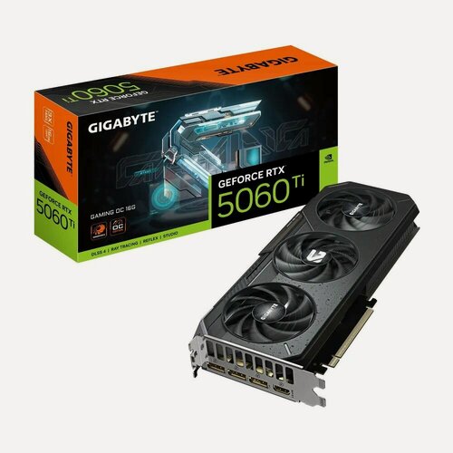 Изображение товара Видеокарта GIGABYTE GeForce RTX 5060 Ti Gaming OC 16G (GV-N506TGAMING OC-16GD)