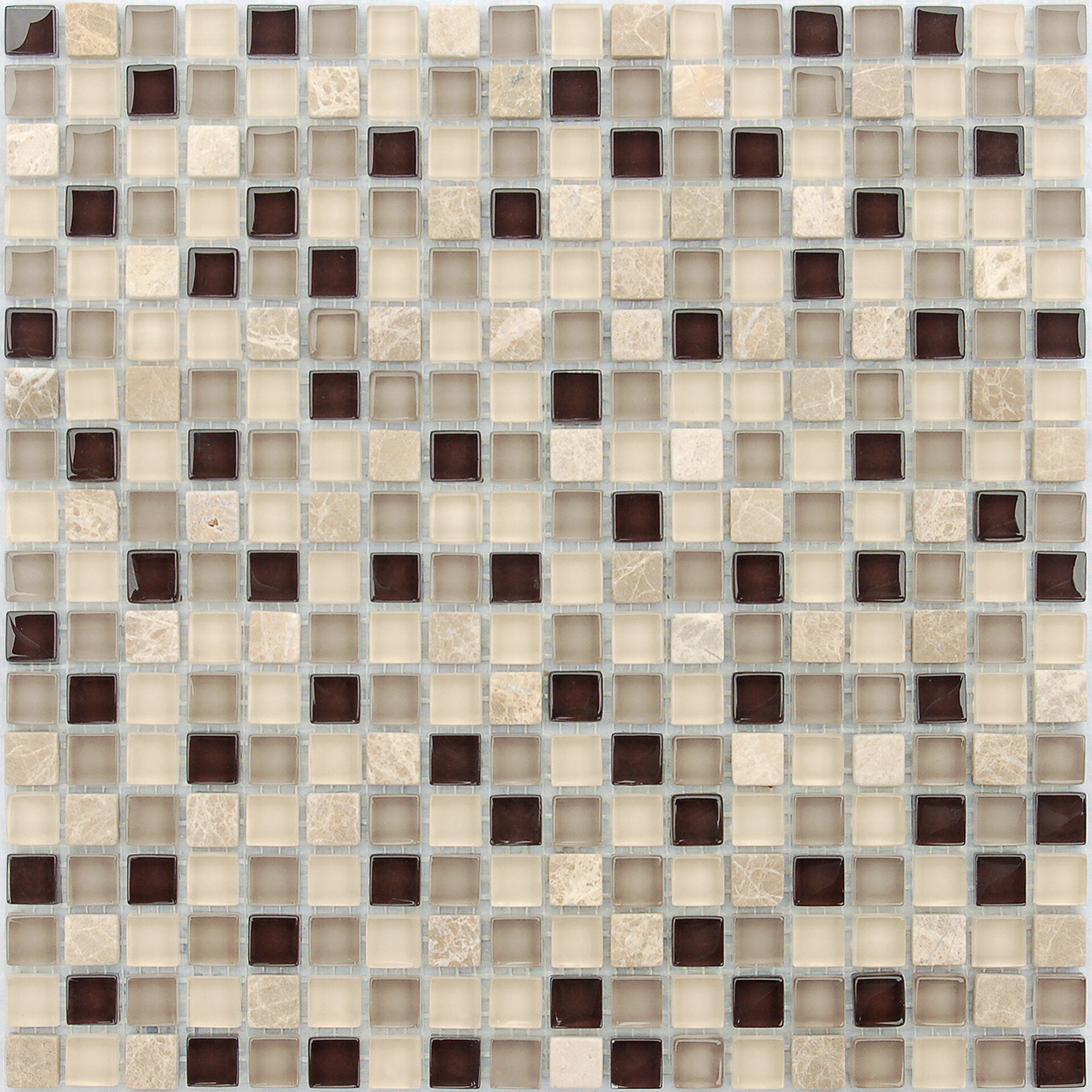 Мозаика LeeDo Caramelle: Naturelle - Island 305x305х04 см (чип 15x15x4 мм)