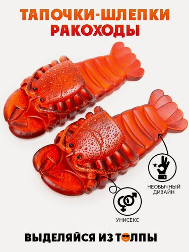 Изображение товара Шлёпанцы Тапочки-шлепки "Ракоходы"