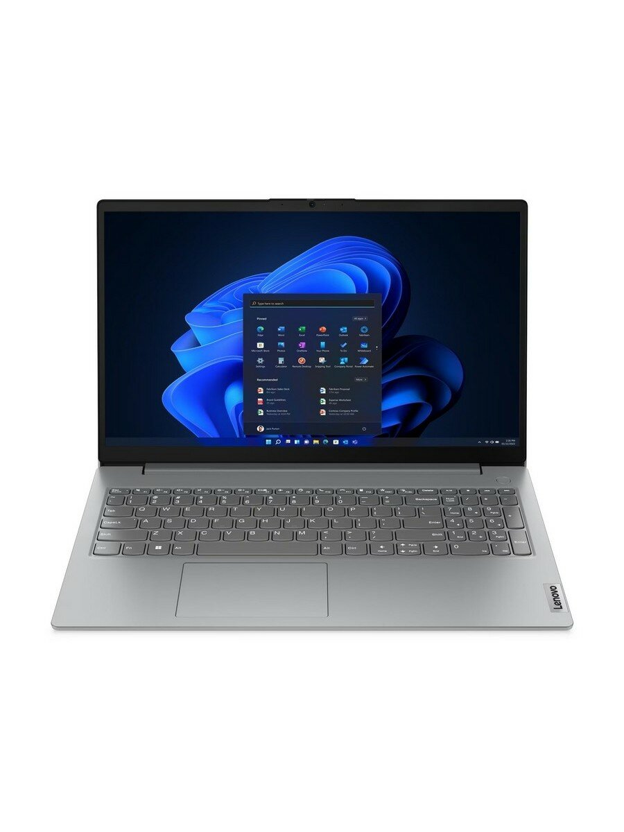 Ноутбук 15.6" IPS FHD Lenovo V15 G4 AMN grey (AMD Ryzen 5 7520U/16Gb/512Gb SSD/VGA int/noOS) (82YU014ARU)
