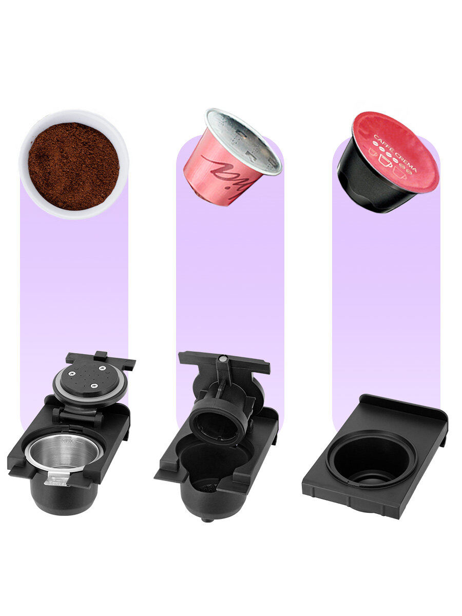 Кофеварка "3 в 1" Kitfort КТ-7296 — фото 1