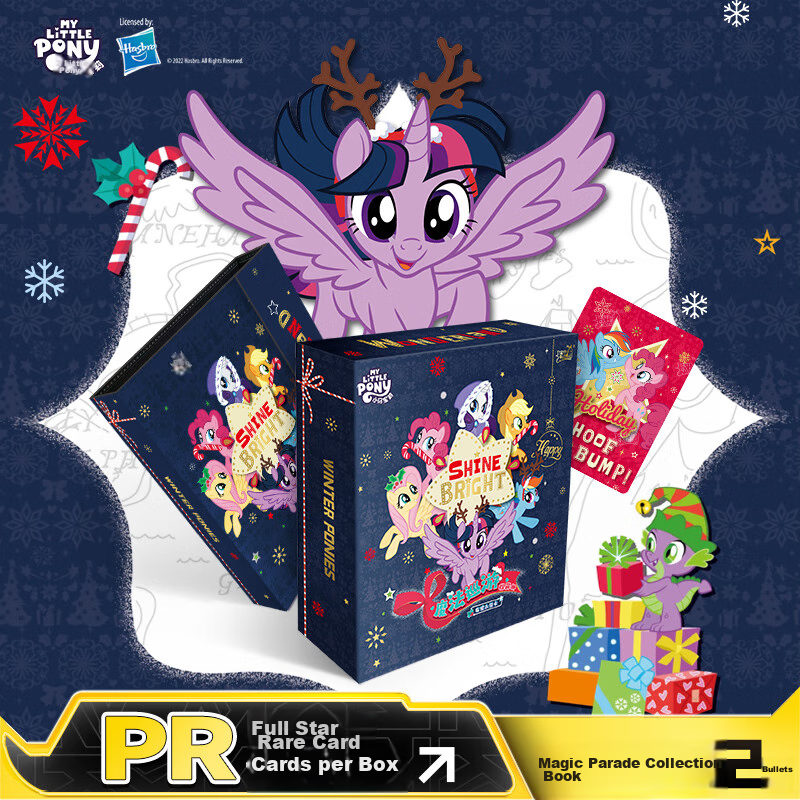 My Little Pony Card Game Toy, Magic Tour Collection Album, Official Merchandise, Birthday Gift for Girls