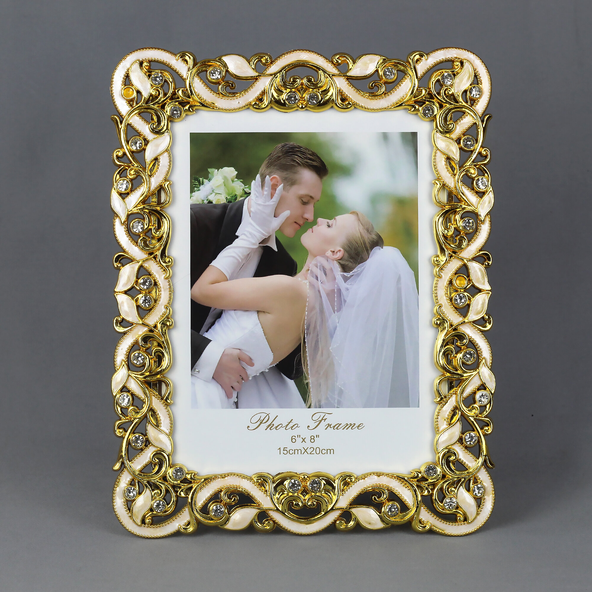 Арт НН Фоторамка глазурь 15х20 см золото